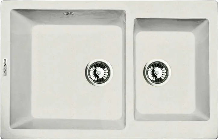 Фото товара: LAVA D.3 LATTE, мойка, гранит, белый