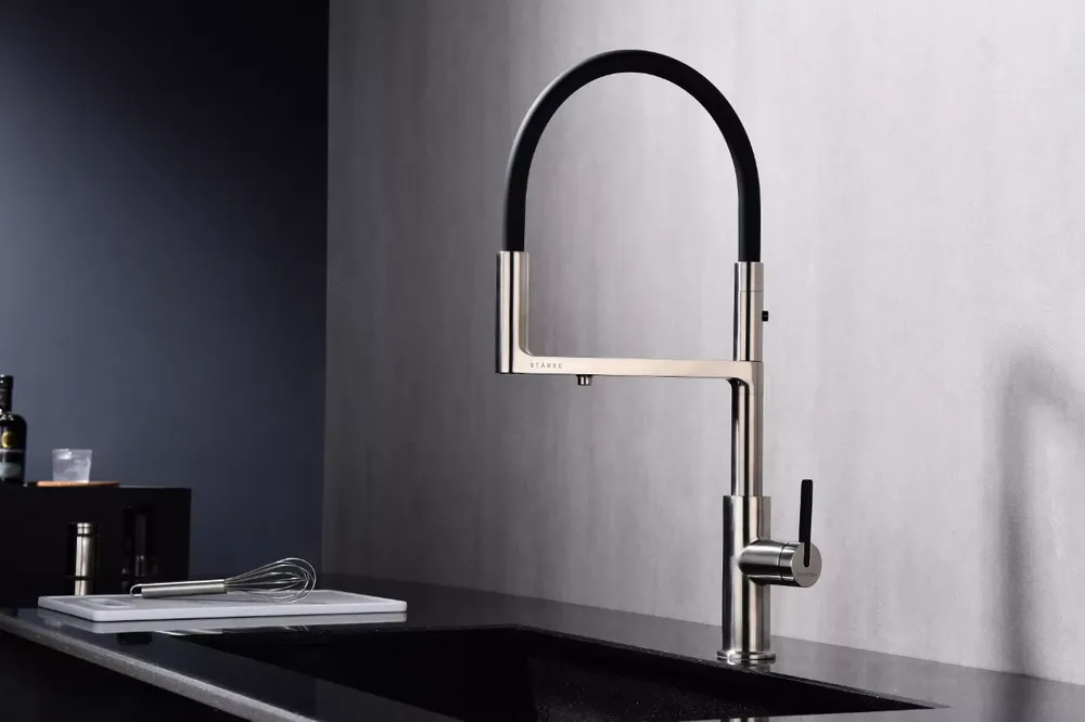 Детальное фото товара: Paulmark TORNADO, смеситель, брашированная сталь