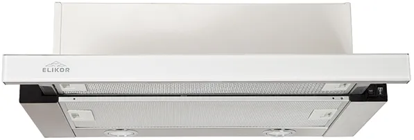 Фото товара: Elikor Интегра GLASS 45Н-400-В2Д нерж/стекло белое