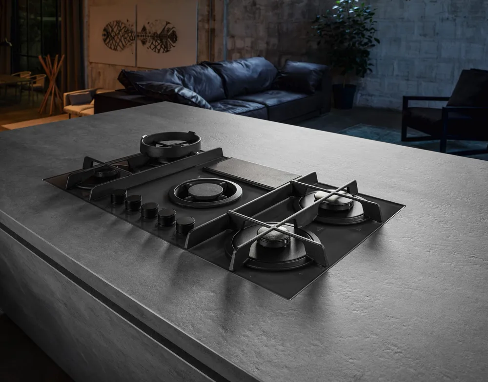 Детальное фото товара: ELICA NIKOLATESLA FLAME BL/A/88 газовая поверхность