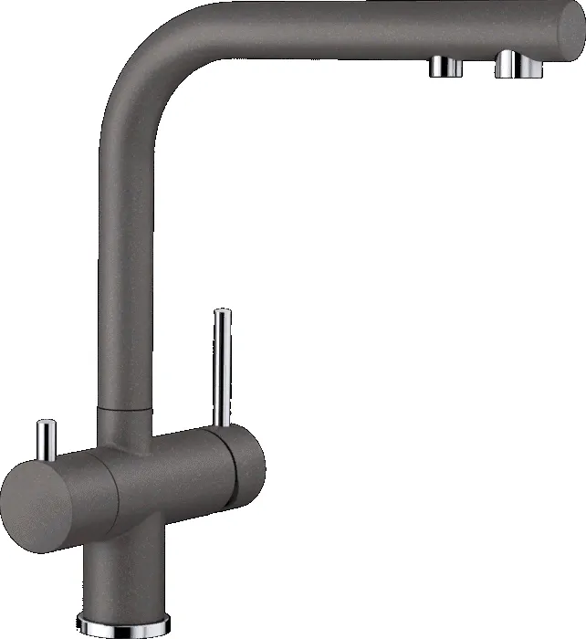 Фото товара: Blanco Fontas II, смеситель, гранит, алюметаллик