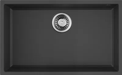 Детальное фото товара: Omoikiri Tedori 66-U-BL, мойка, гранит, черный