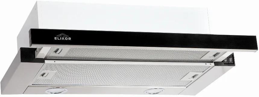 Фото товара: Elikor Интегра GLASS 45Н-400-В2Д нерж/стекло черное