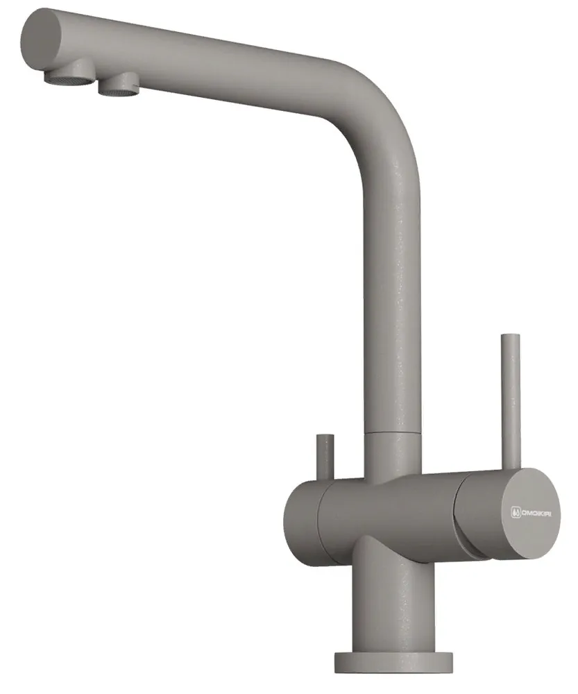 Фото товара: Omoikiri Nagano-P-GR, смеситель, гранит, leningrad grey