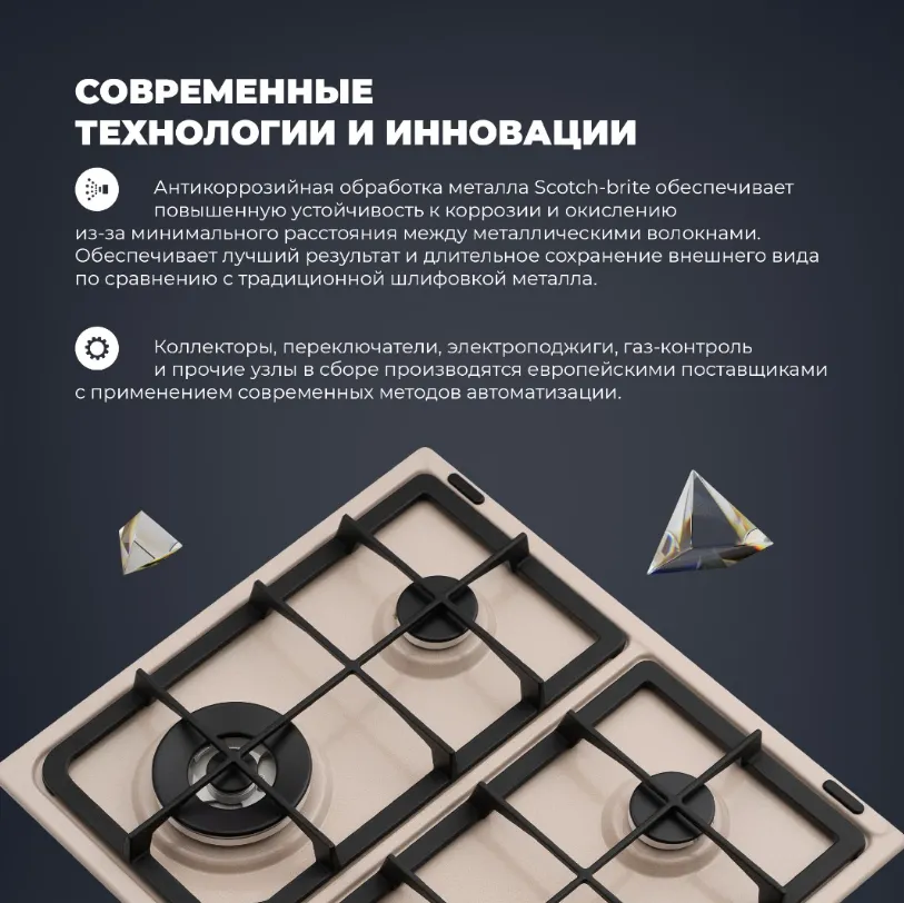 Детальное фото товара: DeLonghi OWF 46 PRO RUS газовая поверхность