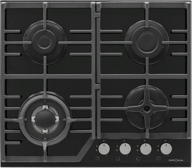 Детальное фото товара: Krona CORNIOLA 60 BL газовая поверхность