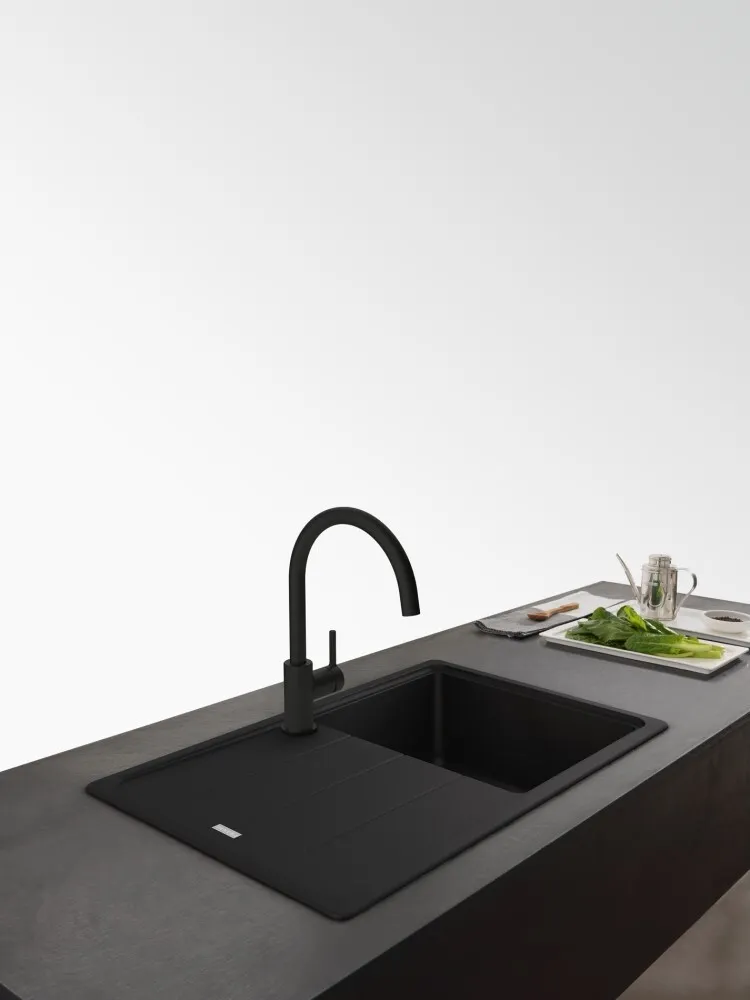 Детальное фото товара: Franke Lina XL, смеситель, черный матовый