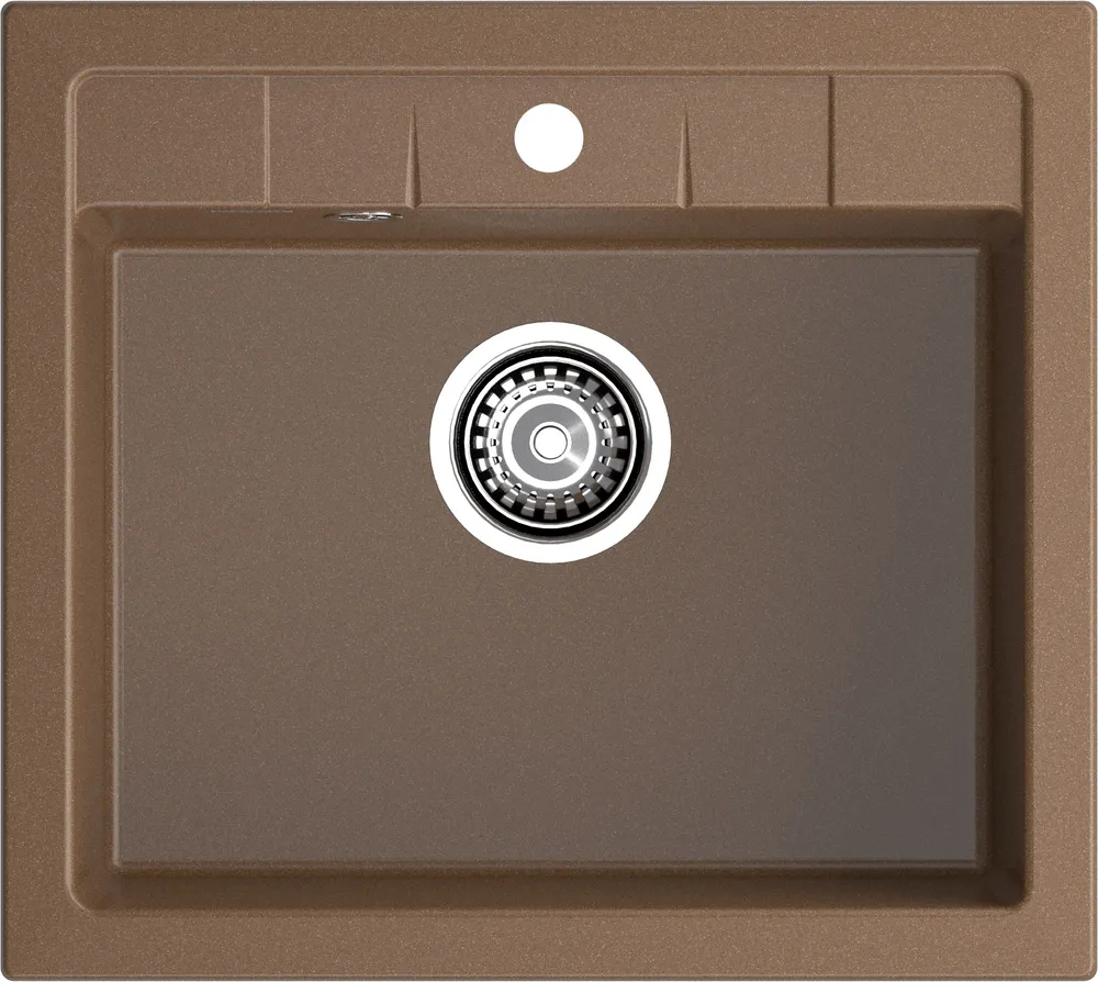 Фото товара: GranFest QUADRO GF-Q-561, мойка, мрамор, терракот