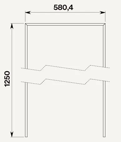 Фото товара: Falmec комплект для удлинения EUROPA ISOLA 175 BLACK