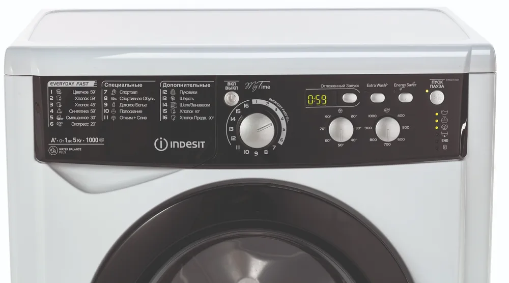 Детальное фото товара: Indesit EWSD 51031 BK CIS