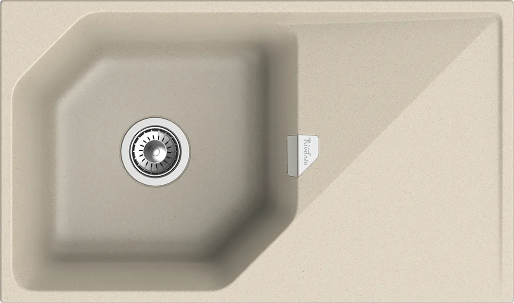 Фото товара: Rivelato LOCUS LS-85 beige scuro, мойка, гранит, темно-бежевый