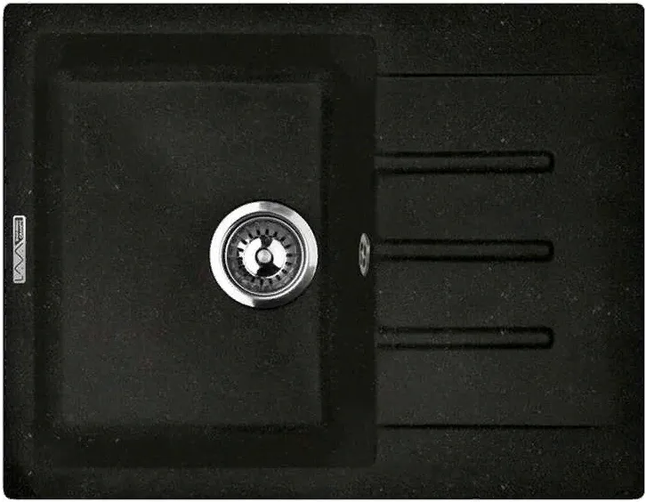 Фото товара: LAVA L.1 LAVA, мойка, гранит, черный металлик