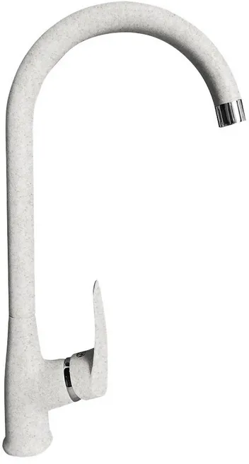 Фото товара: GranFest QUARZ Z3424, смеситель, гранит, белый