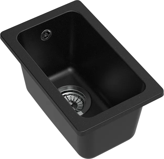 Детальное фото товара: Rivelato BERKANA BK-25 nero, мойка, гранит, черный