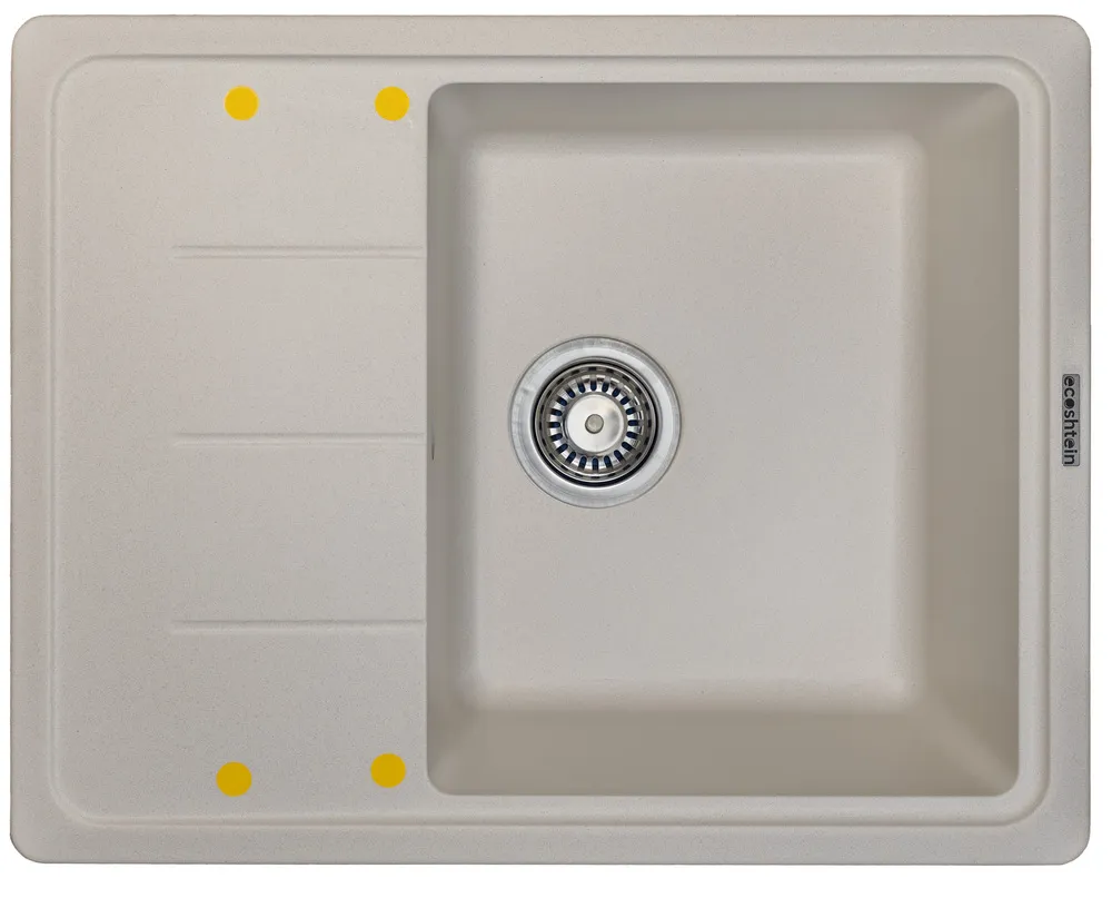Фото товара: Ecoshtein RECHTECK 620, мойка, гранит, латте