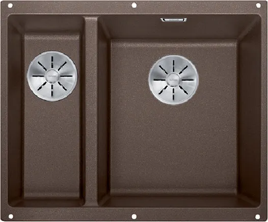 Фото товара: Blanco Subline 340/160-U, мойка, гранит, кофе (чаша справа)