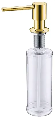 Детальное фото товара: ALVEUS PLUM 0,32L GOLD, дозатор для моющего средства, золото