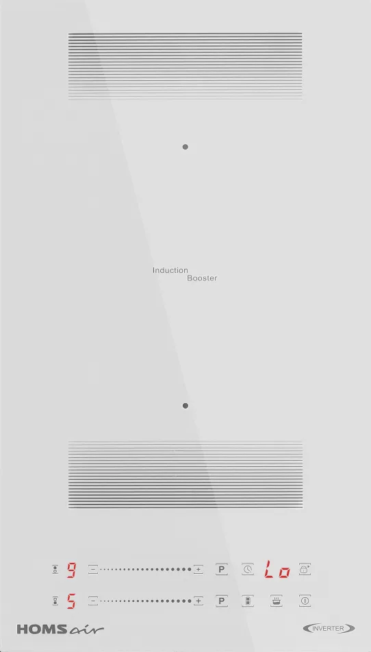 Фото товара: HOMSair HIC32BWH Inverter индукционная поверхность