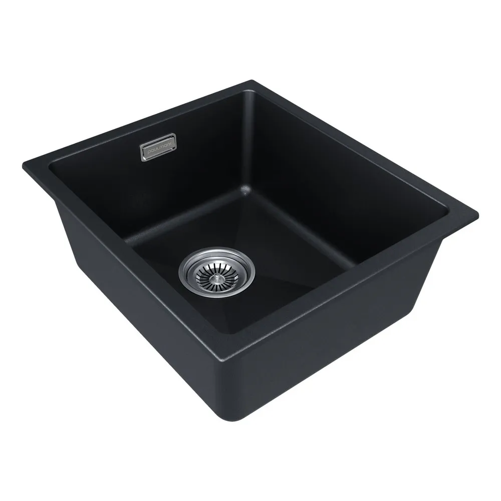 Детальное фото товара: Paulmark LUMI 41UNI, мойка, гранит, черный металлик