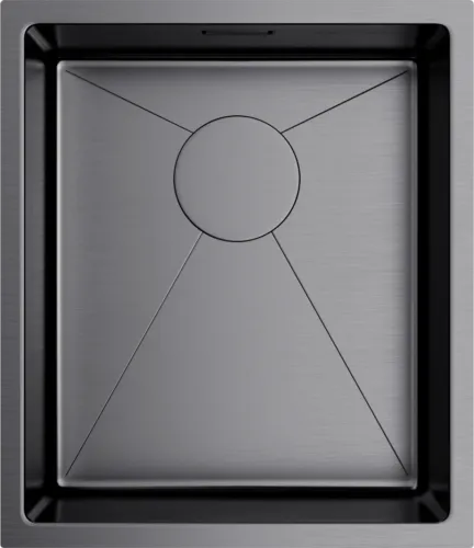 Фото товара: Omoikiri Taki 38-U/IF-GM, мойка, нержавеющая сталь/вороненая сталь