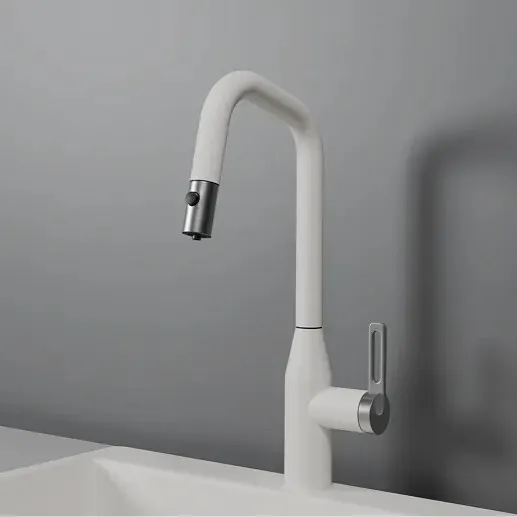 Фото товара: GRANULA 8171 смеситель, гранит, арктик (белый)