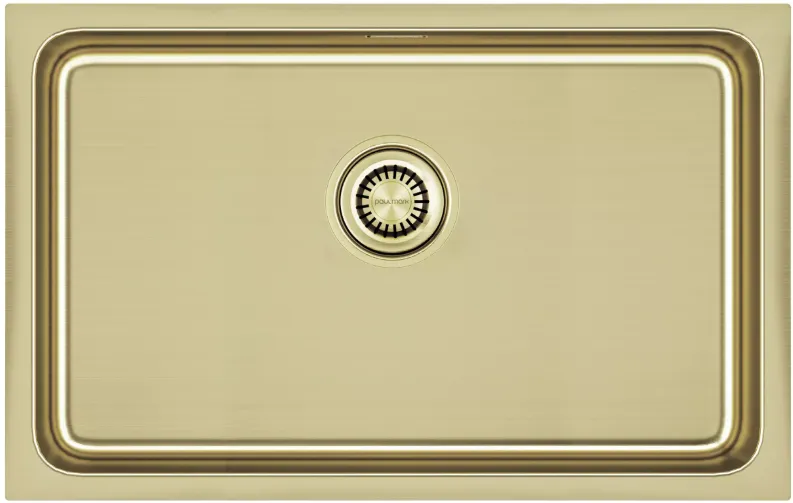 Фото товара: Paulmark VISTA 74, мойка, нержавеющая сталь, светлое золото