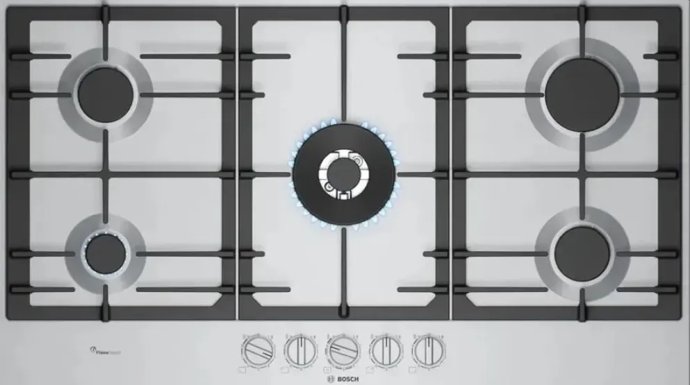 Фото товара: Bosch PCR9A5I90M газовая поверхность