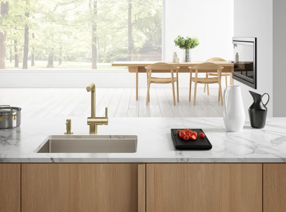 Детальное фото товара: Franke Atlas, дозатор для моющего средства, золото