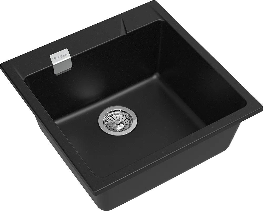 Детальное фото товара: Rivelato RAUM RM-50 nero, мойка, гранит, черный