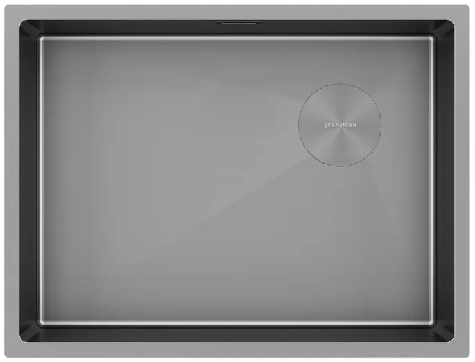Детальное фото товара: Paulmark NEXT-SKEW 58 UNI, мойка, нержавеющая сталь, матовый серый