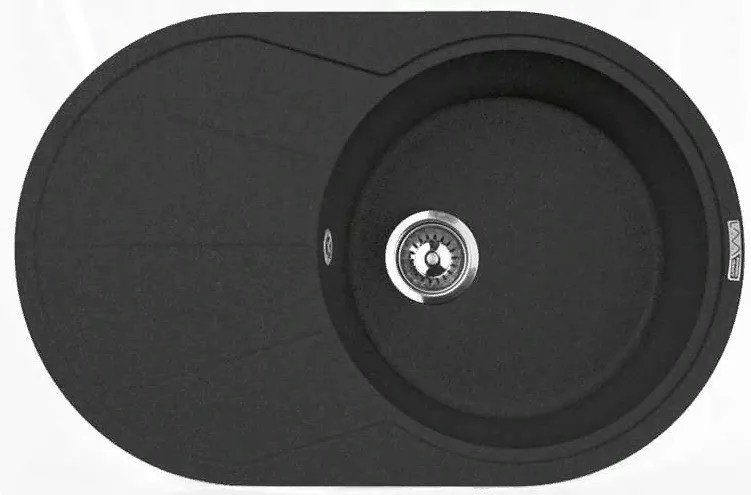 Фото товара: LAVA E.3 BASALT, мойка, гранит, черный