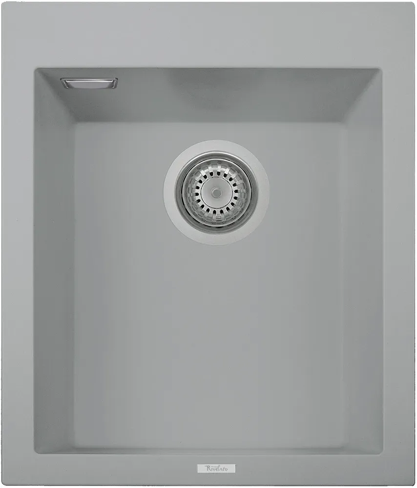Детальное фото товара: Rivelato ZENO ZN-4150 grigio puro, мойка, керамика, серый