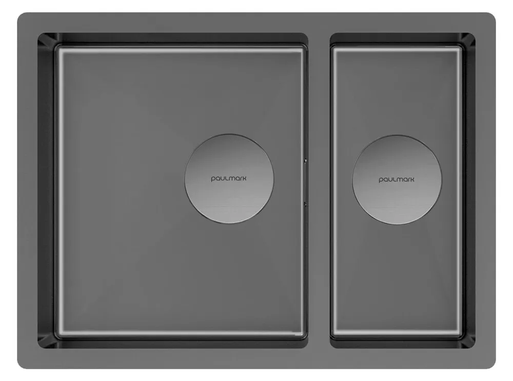 Фото товара: Paulmark NEXT 58/2S UNI, мойка, нержавеющая сталь, вороненая сталь