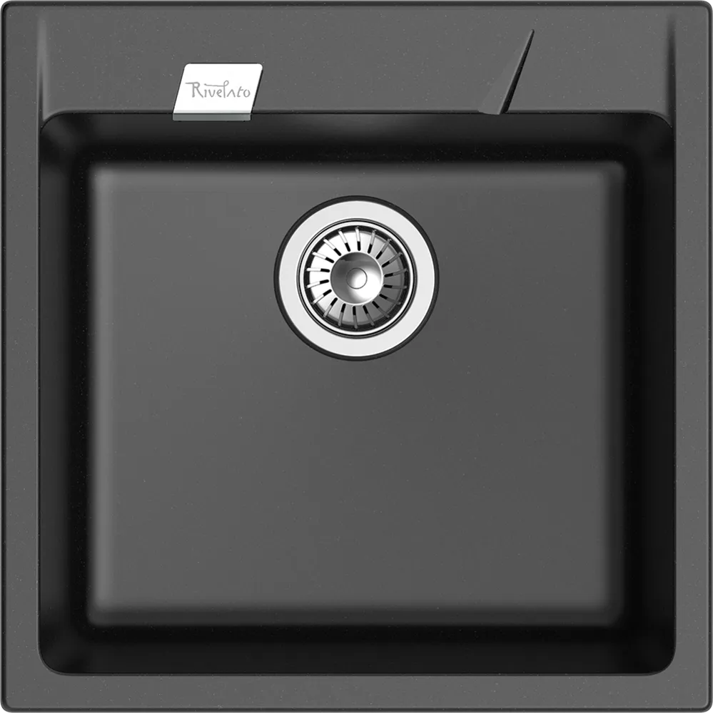 Фото товара: Rivelato RAUM RM-50 nero, мойка, гранит, черный