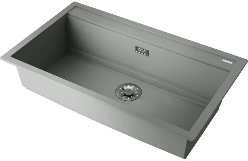 Детальное фото товара: Omoikiri Kitagawa 86-LB-WG, мойка, керамика, ветреный зеленый