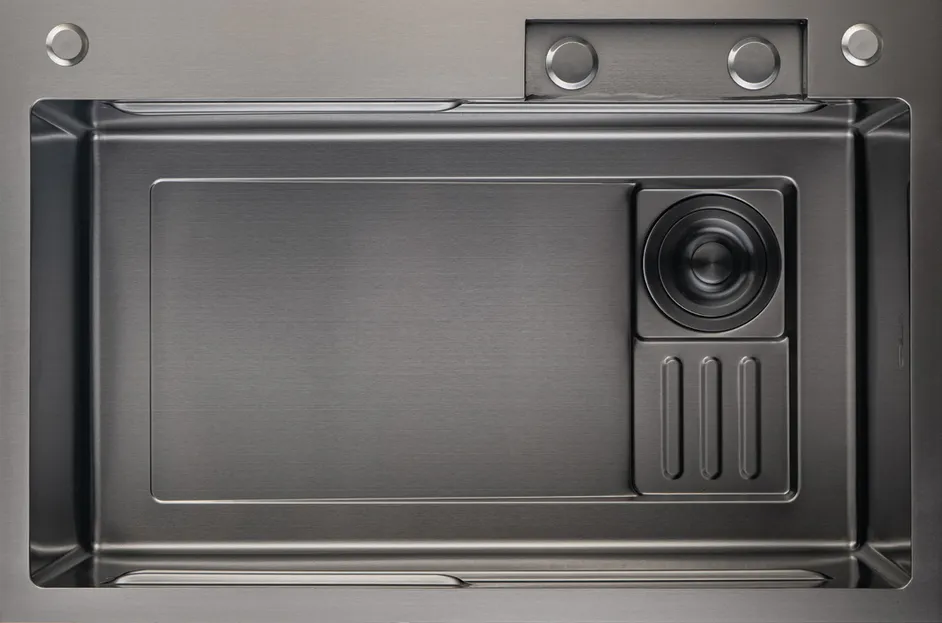 Фото товара: GranFest 7545 PVD, мойка, нержавеющая сталь, графит