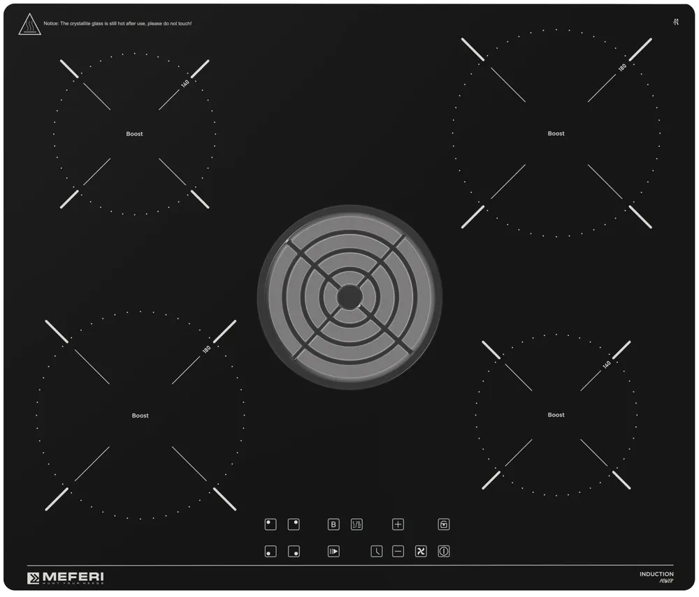 Детальное фото товара: MEFERI XSMART60BK POWER индукционная поверхность