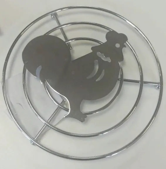 Фото товара: Seaman подставка под горячее, хром "Петушок", SSA-028-WP (Water Polish)