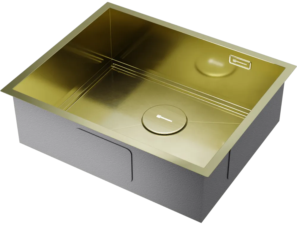 Детальное фото товара: Omoikiri Kasen 54-16 LG, мойка, нержавеющая сталь/светлое золото