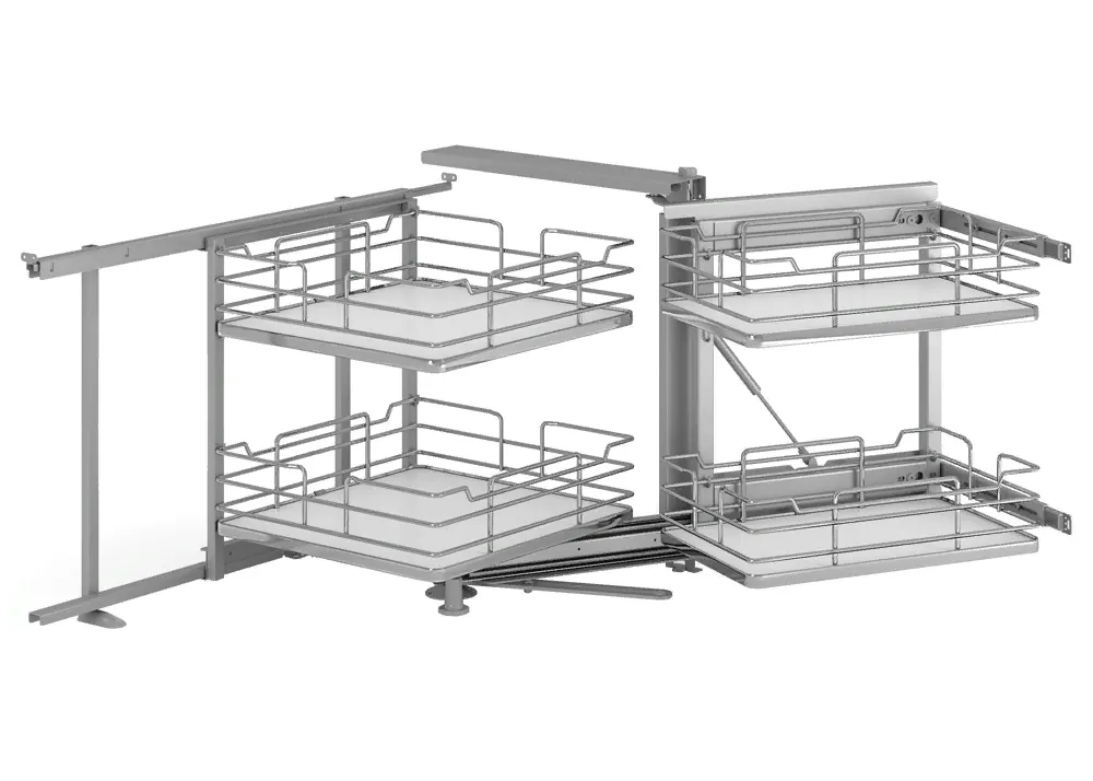 Детальное фото товара: Sige Magic-4 Wood волшебный уголок в нижний шкаф шириной 900 мм, правый