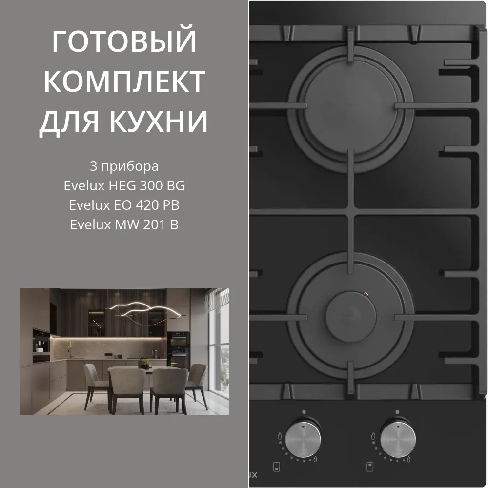 Фото товара: Evelux HEG 300 BG + EO 420 PB + MW 201 B