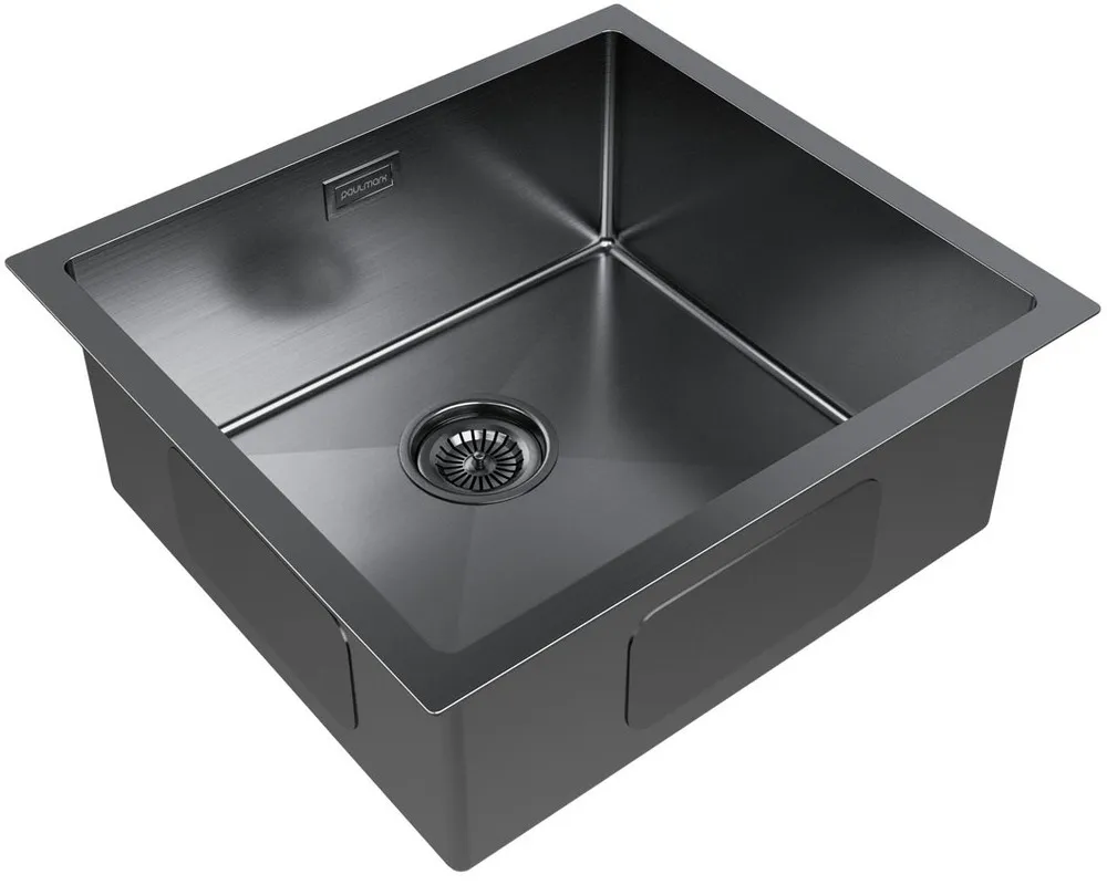 Детальное фото товара: Paulmark GERBERG 48 UNI, мойка, нержавеющая сталь, вороненая сталь
