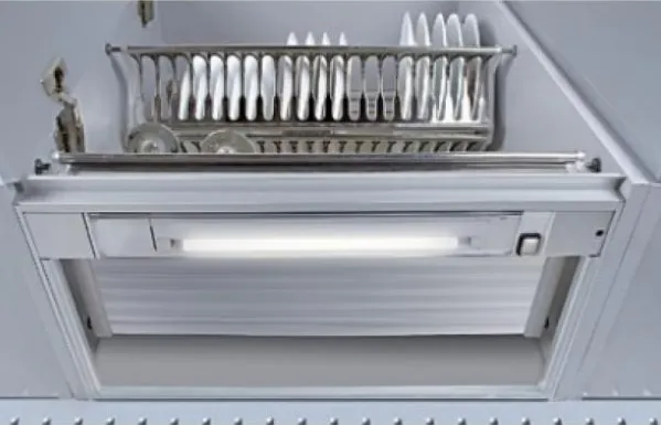 Фото товара: Tecnoinox встраиваемая рама со светодиодной подсветкой в шкаф 80 см (ДСП 18 мм)