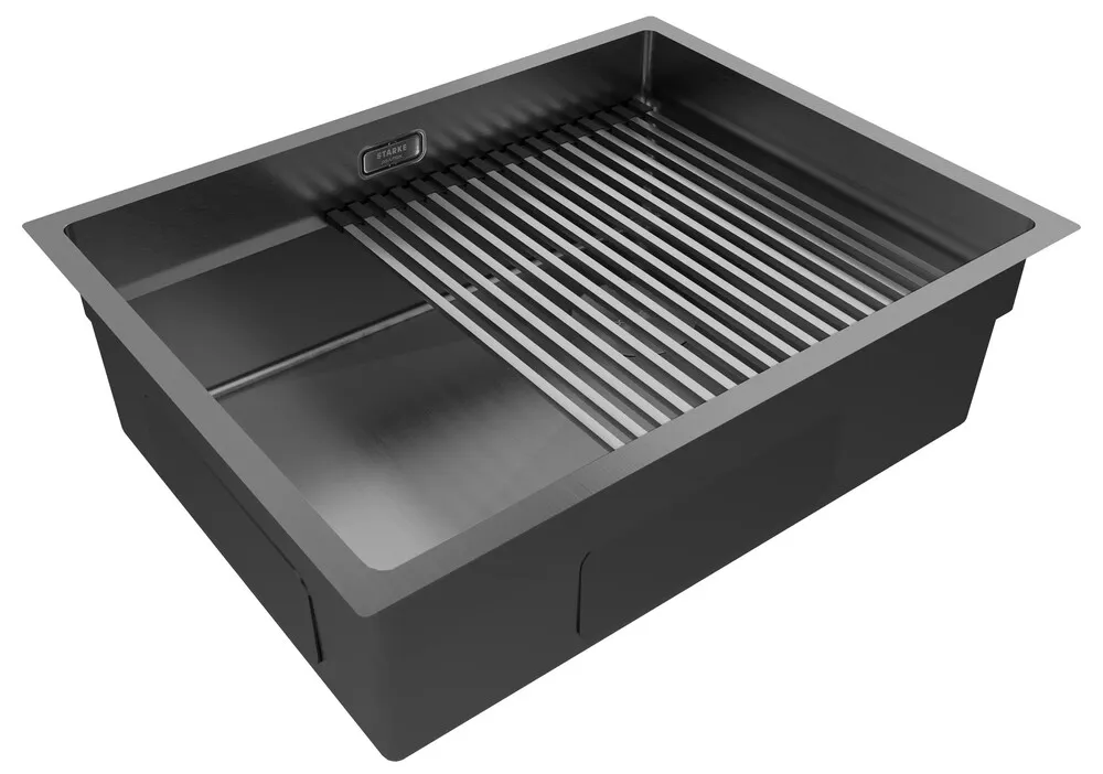 Детальное фото товара: Paulmark NEXT-PRO 58 UNI, мойка, нержавеющая сталь, вороненая сталь