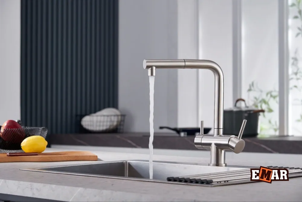 Детальное фото товара: Emar ЕСВ 7017, смеситель, сатин