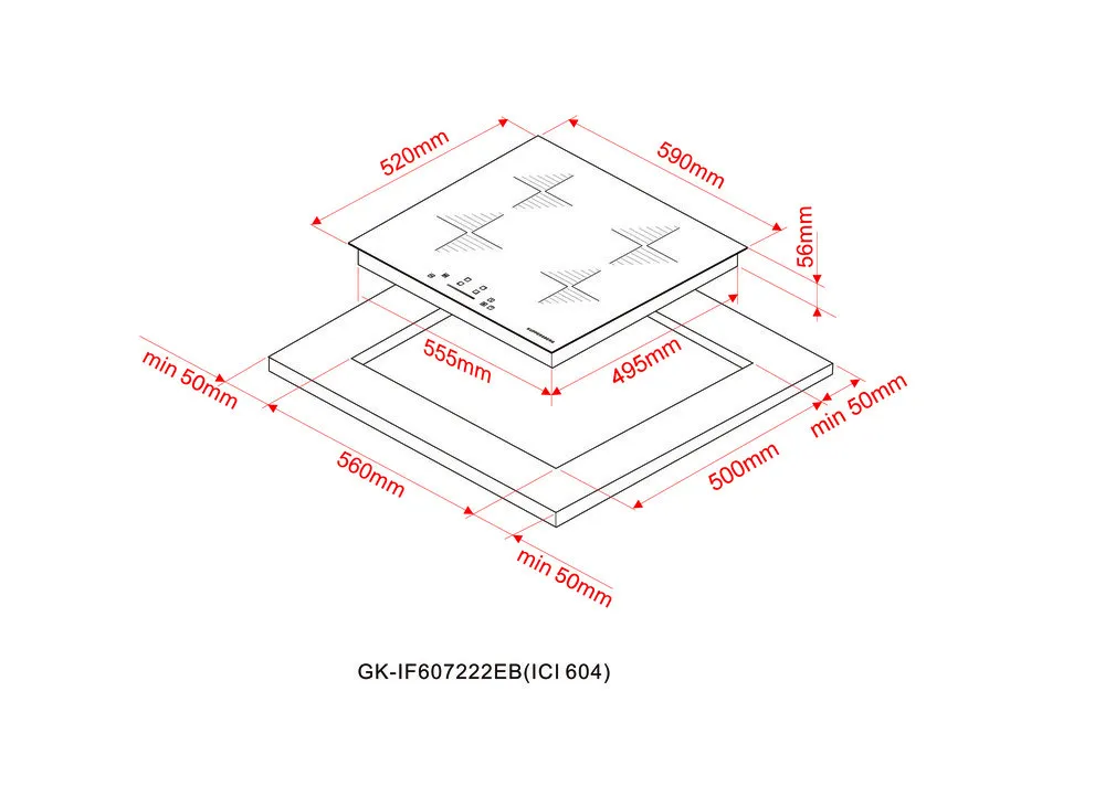 Детальное фото товара: Kuppersberg ICI 604 индукционная поверхность