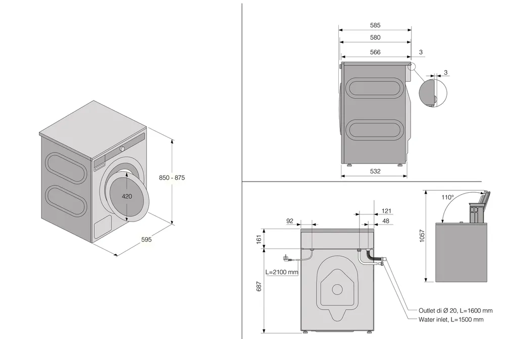 Детальное фото товара: ASKO W4086C.W/3