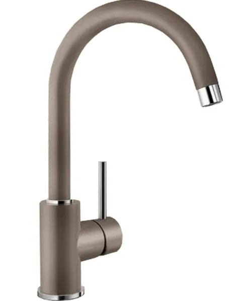 Фото товара: Blanco Mida, смеситель, гранит, серый беж 