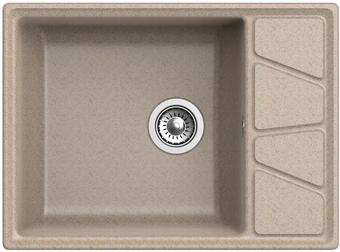 Детальное фото товара: GranFest VERTEX GF-V-680L, мойка, мрамор, песочный