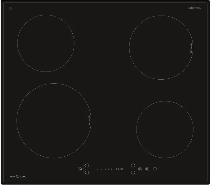 Фото товара: Krona FORTE 60 BL индукционная поверхность